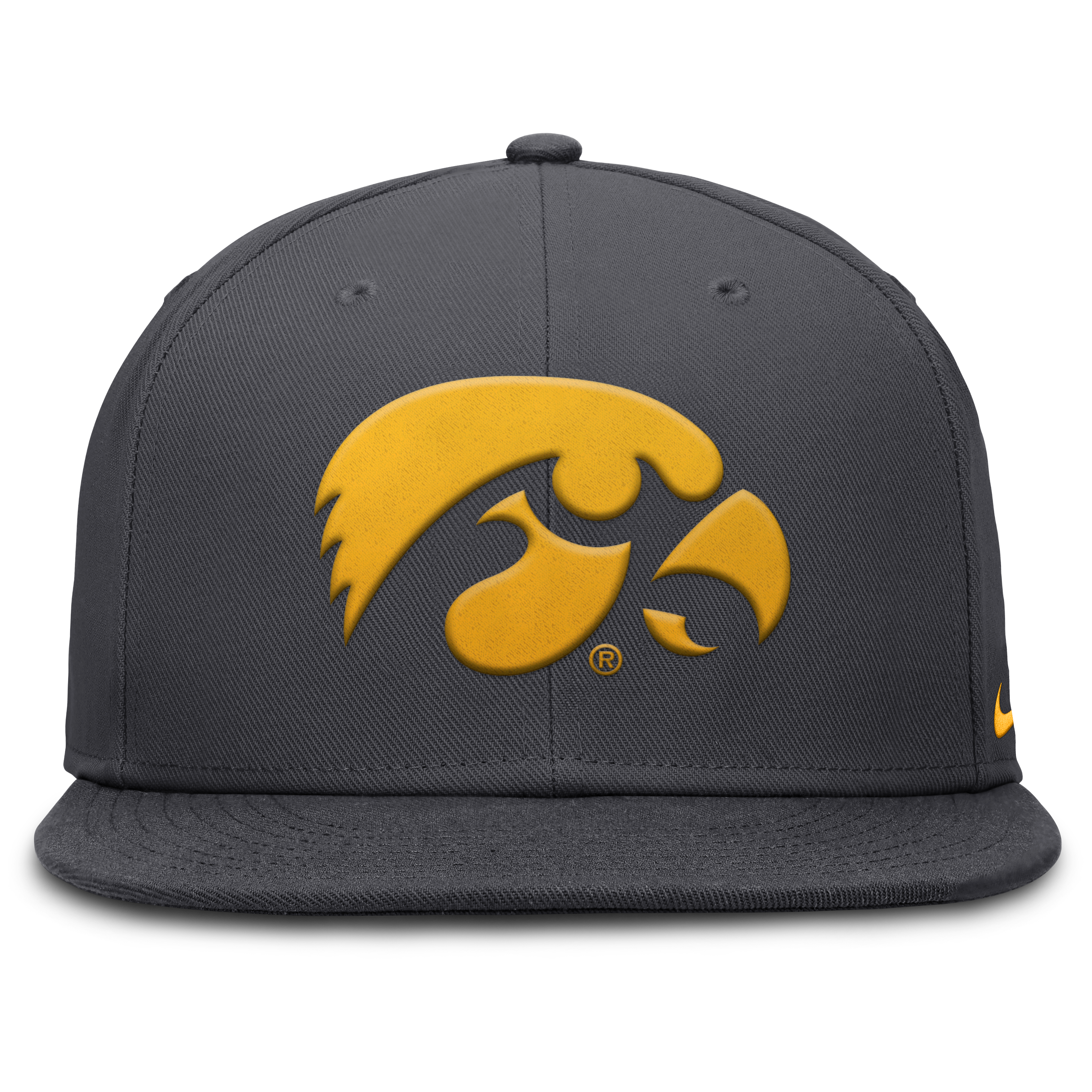 Men's Nike Anthracite Iowa Hawkeyes Pro Dri-FIT Fitted Hat