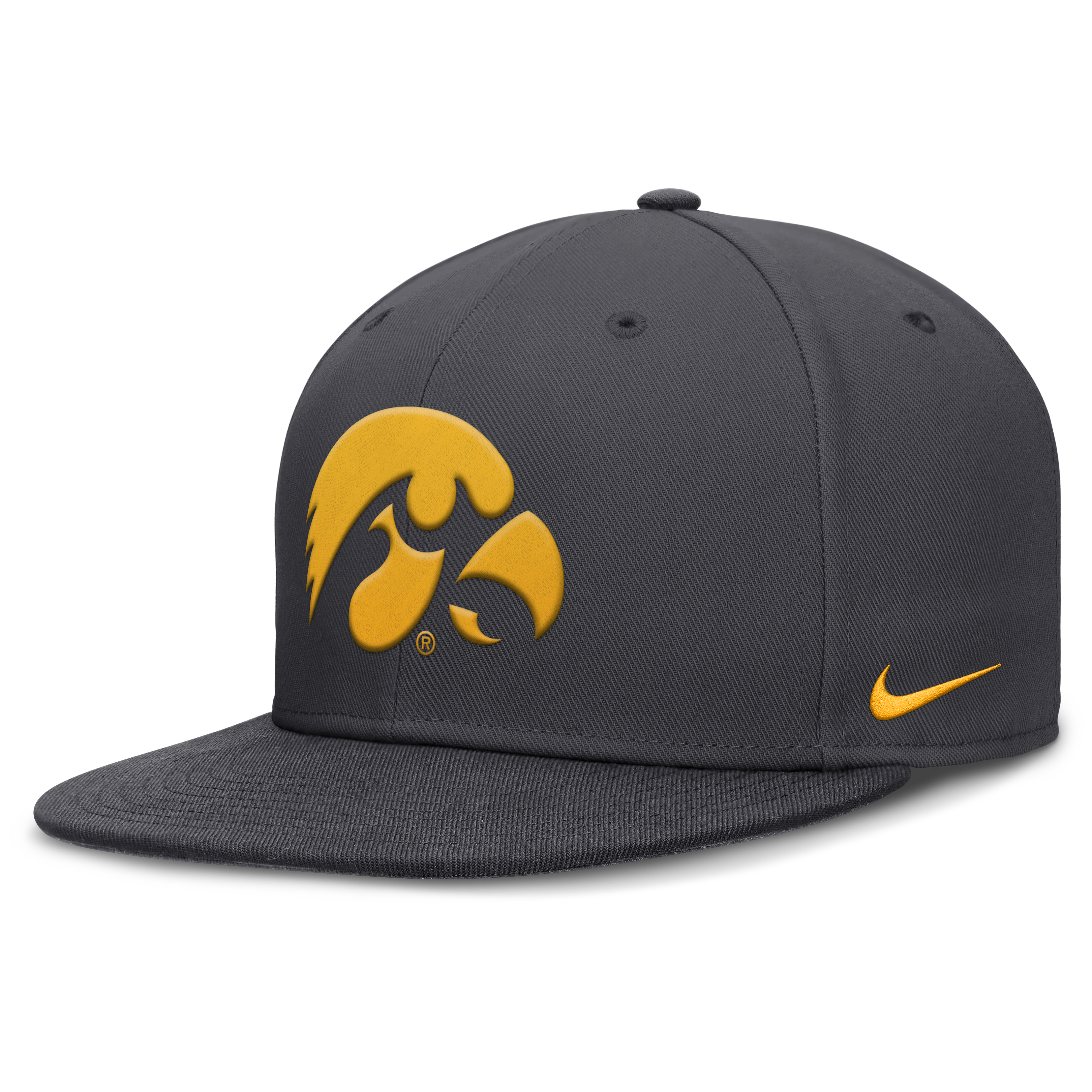 Men's Nike Anthracite Iowa Hawkeyes Pro Dri-FIT Fitted Hat