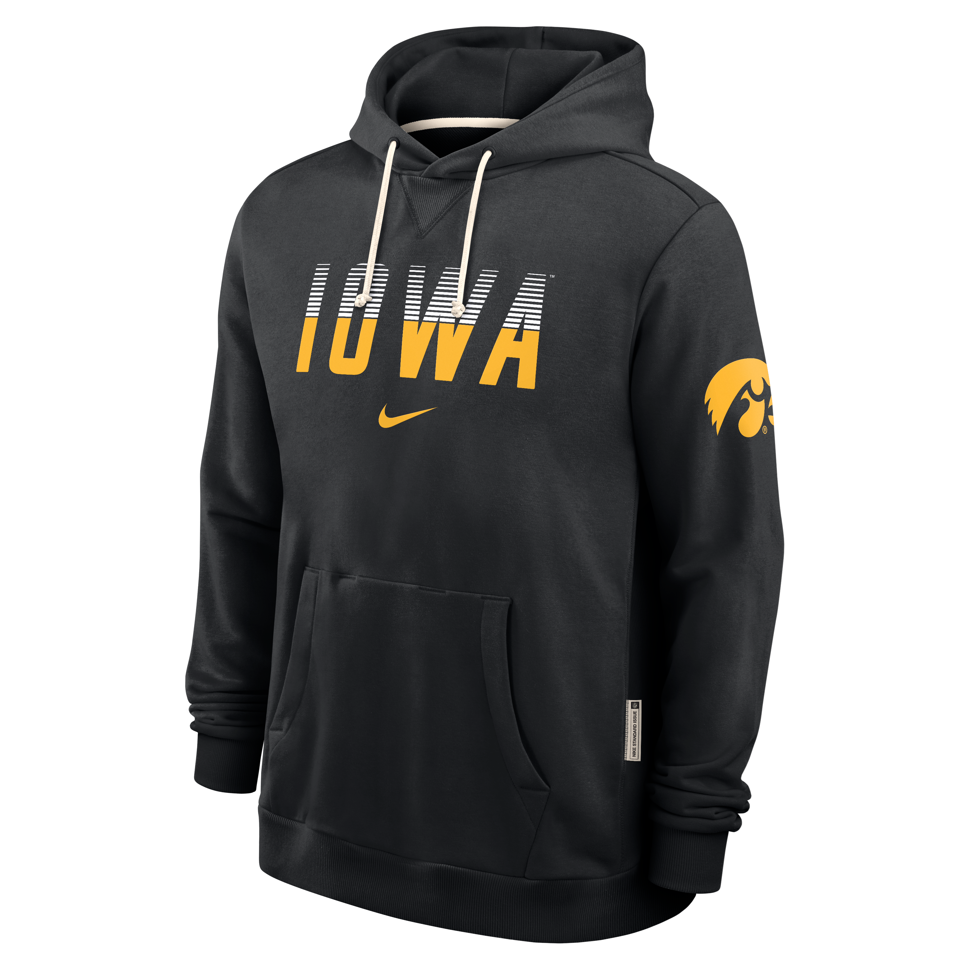 Men's Nike Black Iowa Hawkeyes 2026 Sideline Standard Issue Dri-FIT Hoodie