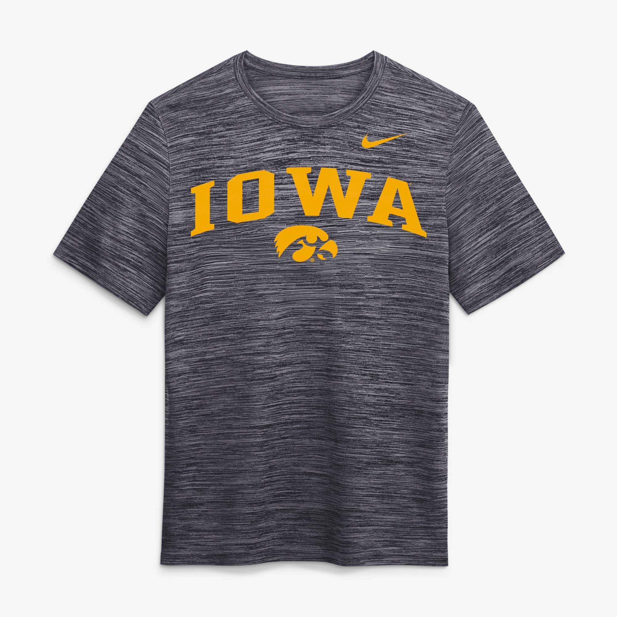Men's Nike  Black Iowa Hawkeyes Primetime Arch Logo Velocity Dri-FIT T-Shirt