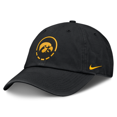 Iowa Hawkeyes Nike Primetime Basketball Club Adjustable Hat - Black