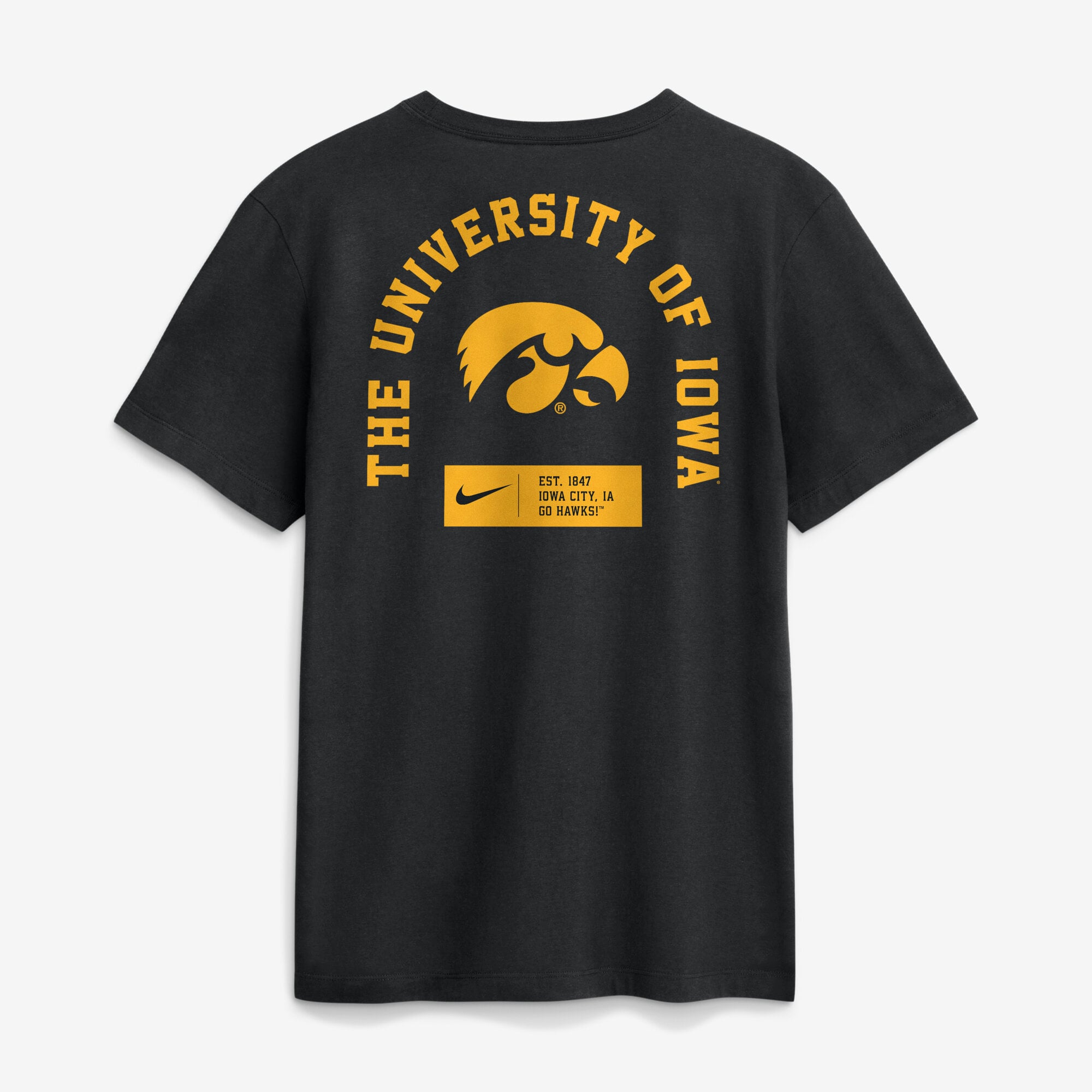 Men's Nike Black Iowa Hawkeyes Primetime Crew T-Shirt