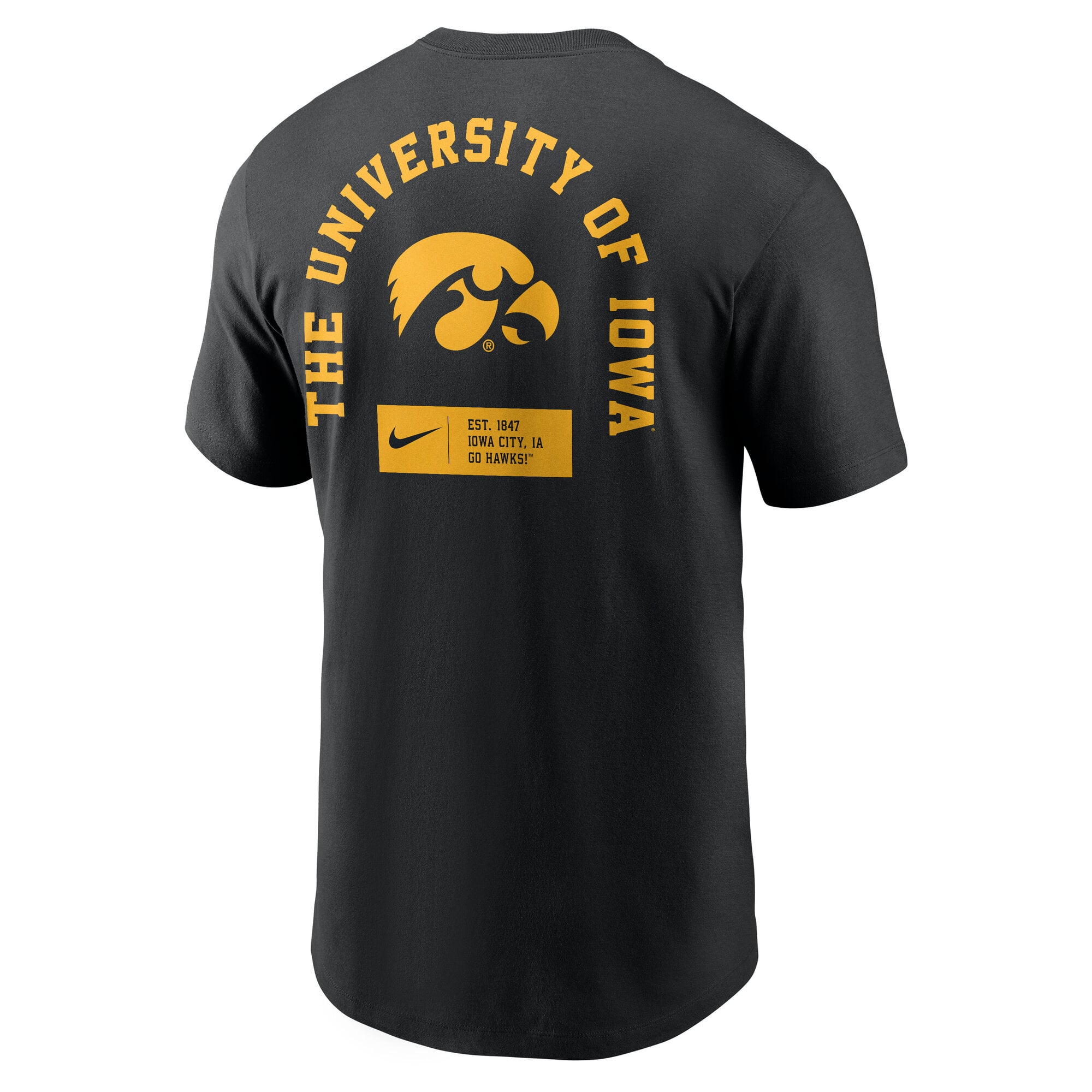 Men's Nike Black Iowa Hawkeyes Primetime Crew T-Shirt
