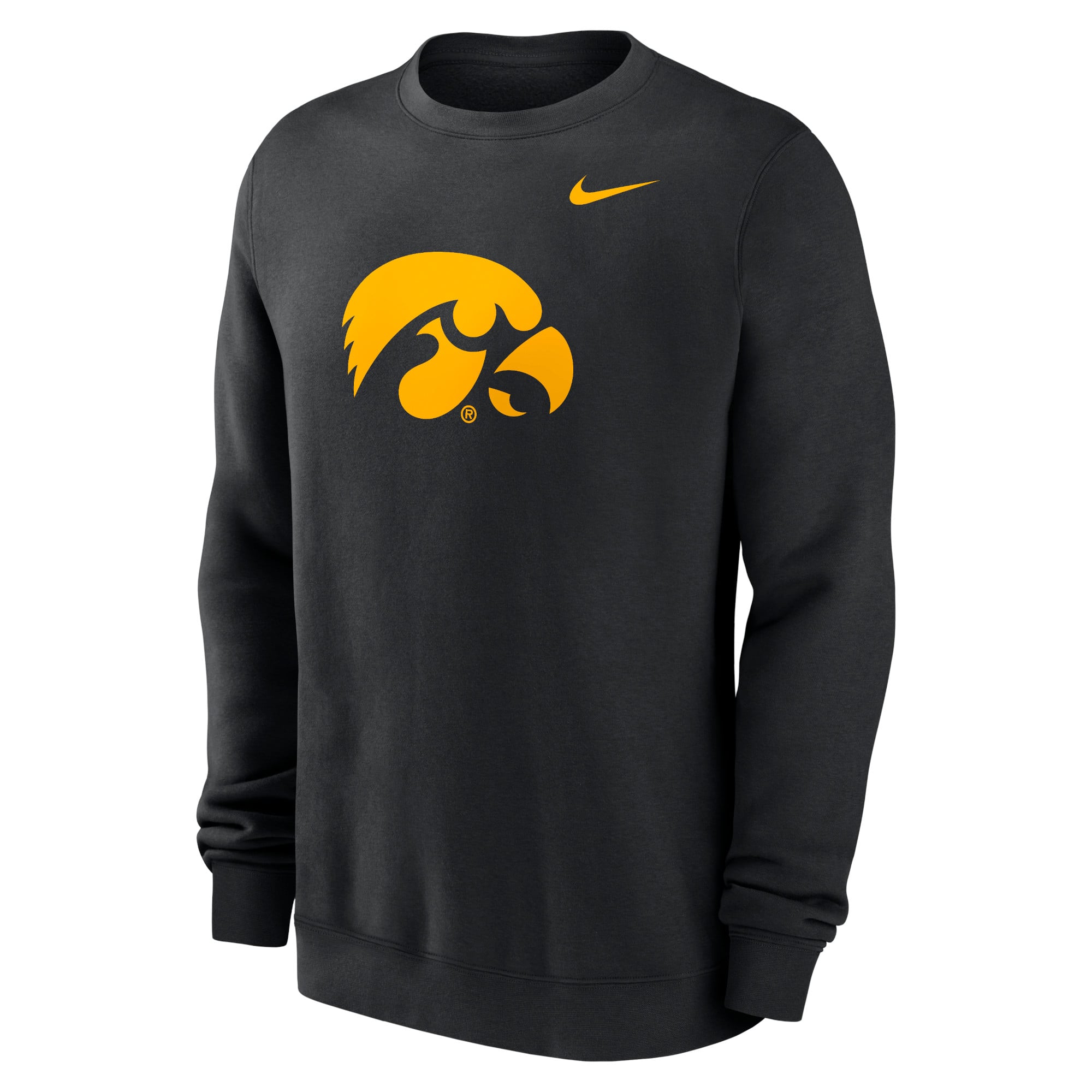 Men's Nike Black Iowa Hawkeyes Primetime Fleece Pullover Sweatshirt