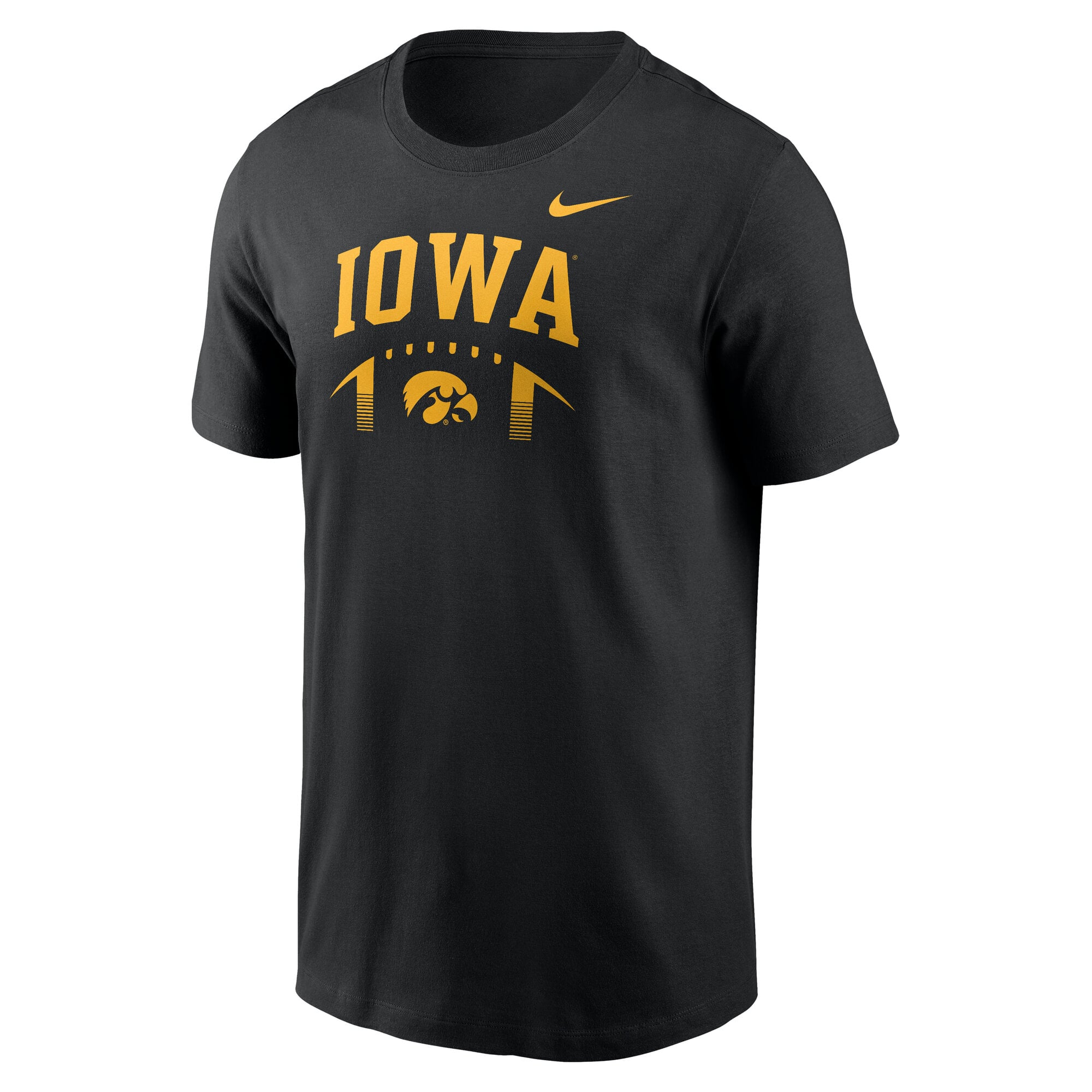 Men's Nike  Black Iowa Hawkeyes Primetime Football Icon T-Shirt