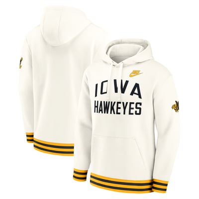 Sweat à capuche rétro Nike Legacy des Iowa Hawkeyes - Crème