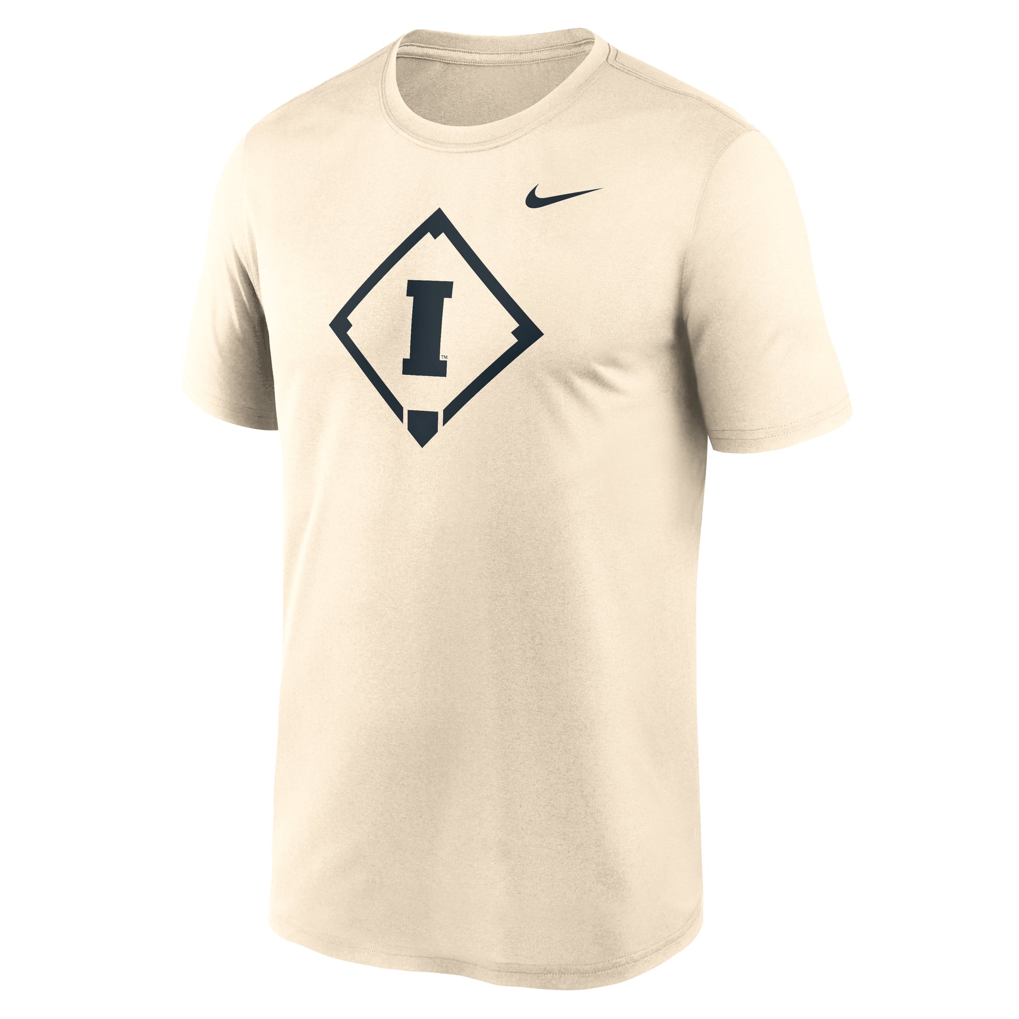 Men's Nike Cream Iowa Hawkeyes Legend Baseball Icon Performance T-Shirt
