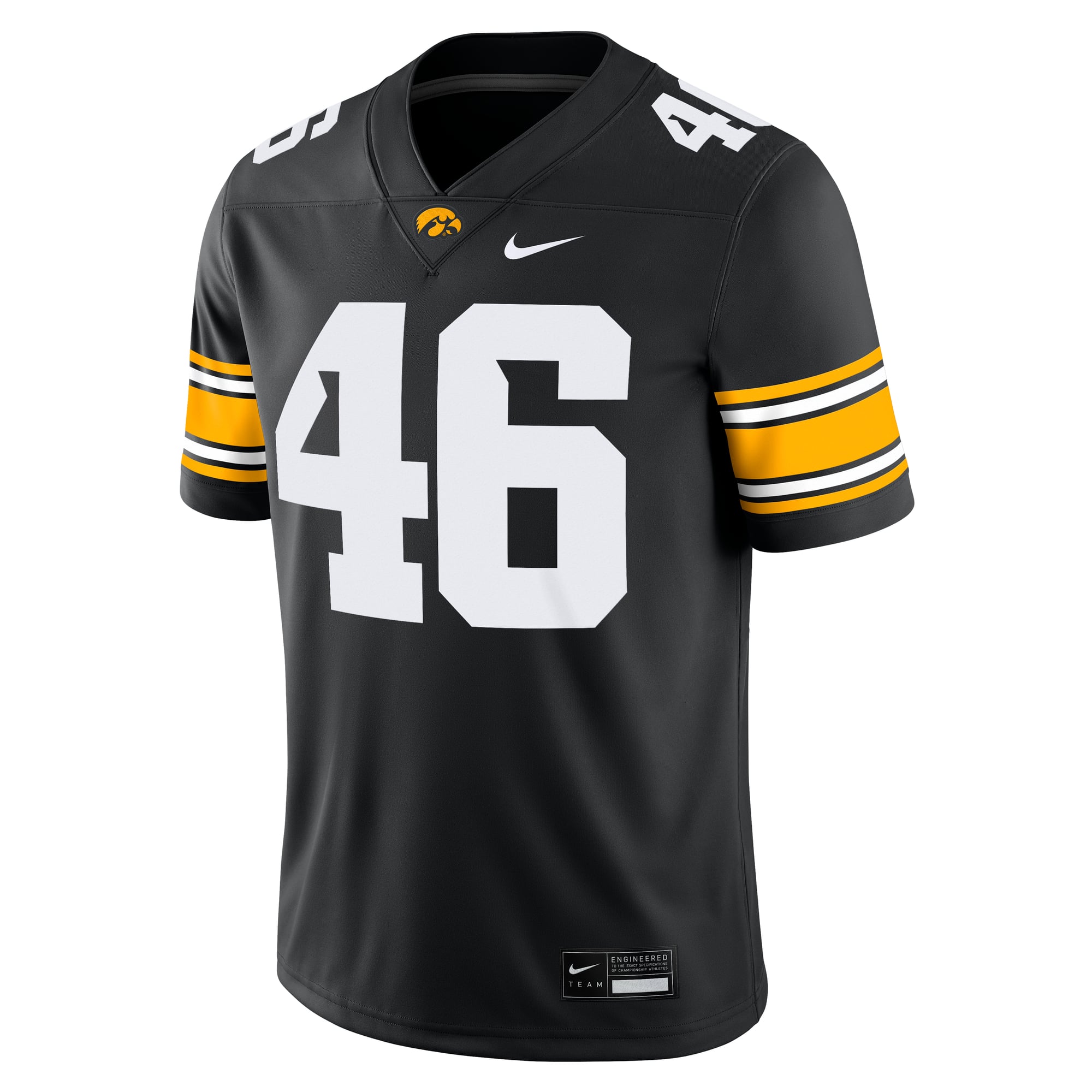 Maillot Nike George Kittle pour homme, noir, ancien joueur des Iowa Hawkeyes