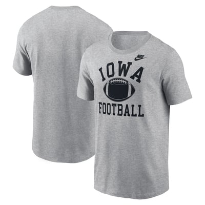 T-shirt Iowa Hawkeyes Nike Legacy Football Icon - Gris chiné