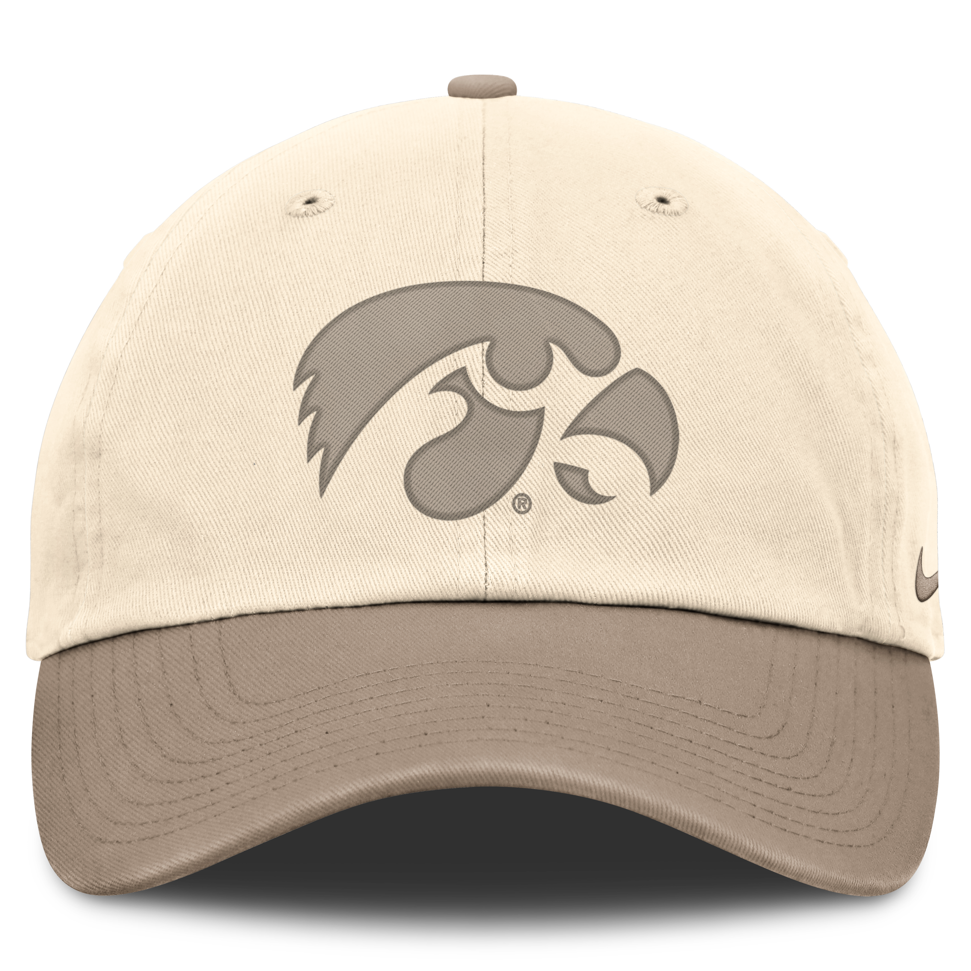 Men's Nike Natural/Khaki Iowa Hawkeyes Two-Tone Club Adjustable Hat