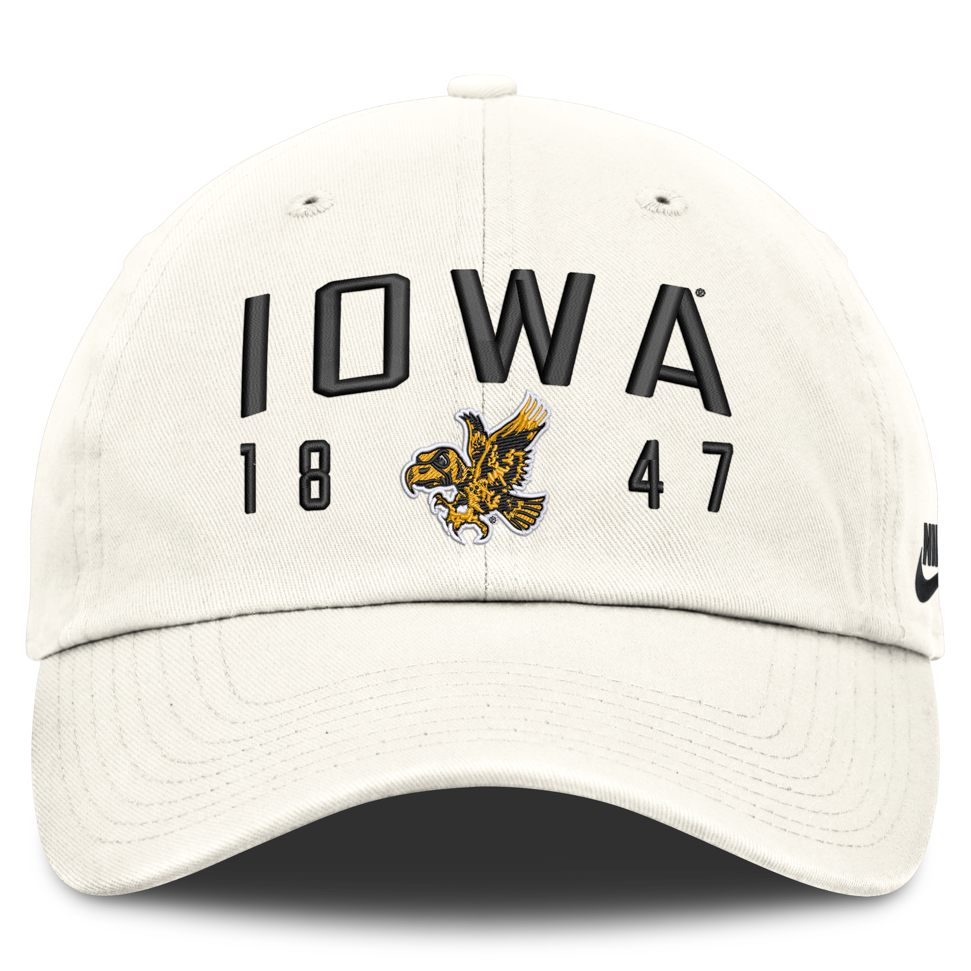 Casquette ajustable Nike blanche Iowa Hawkeyes Legacy Letter & Location Club pour homme
