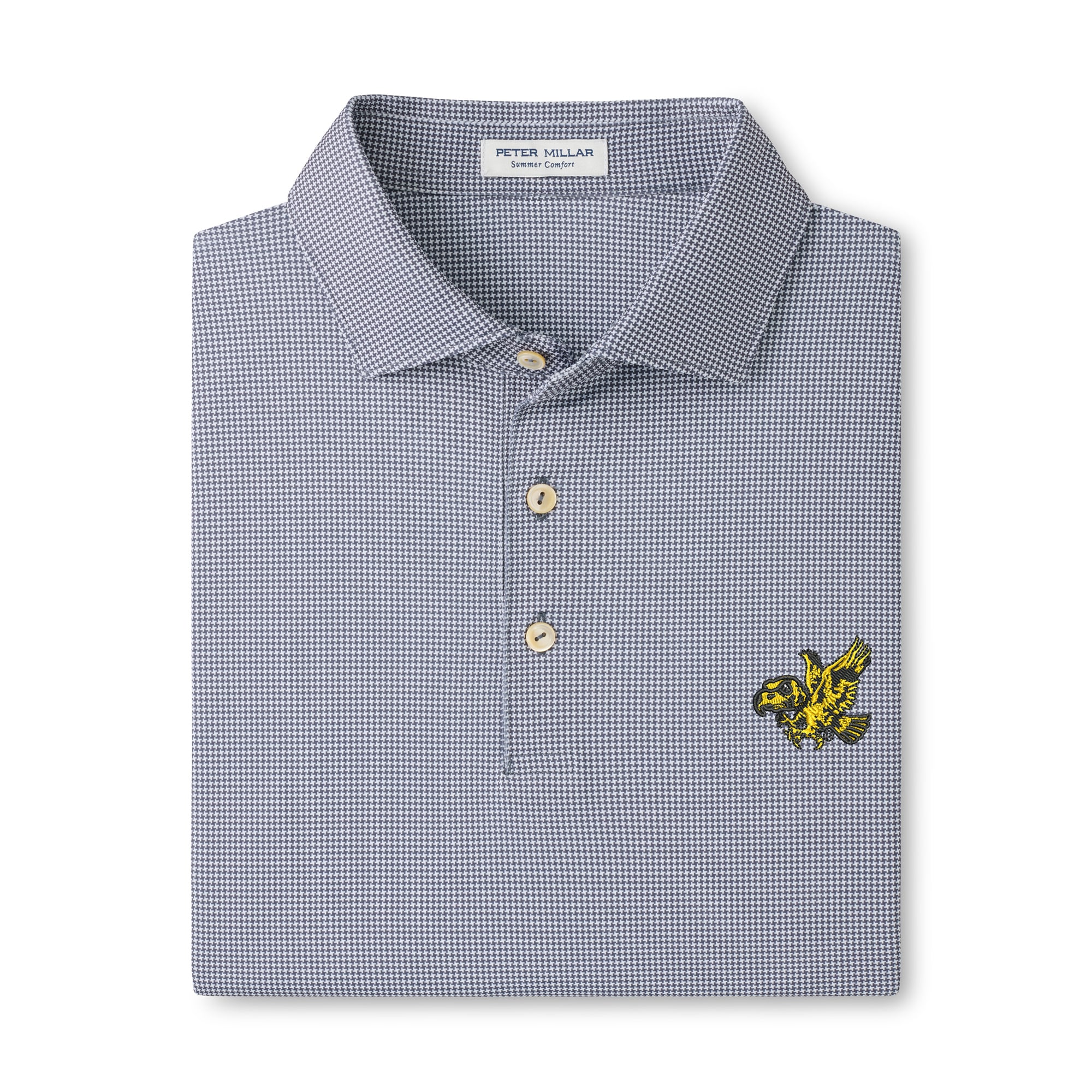 Polo de performance Peter Millar gris Iowa Hawkeyes Border pour homme