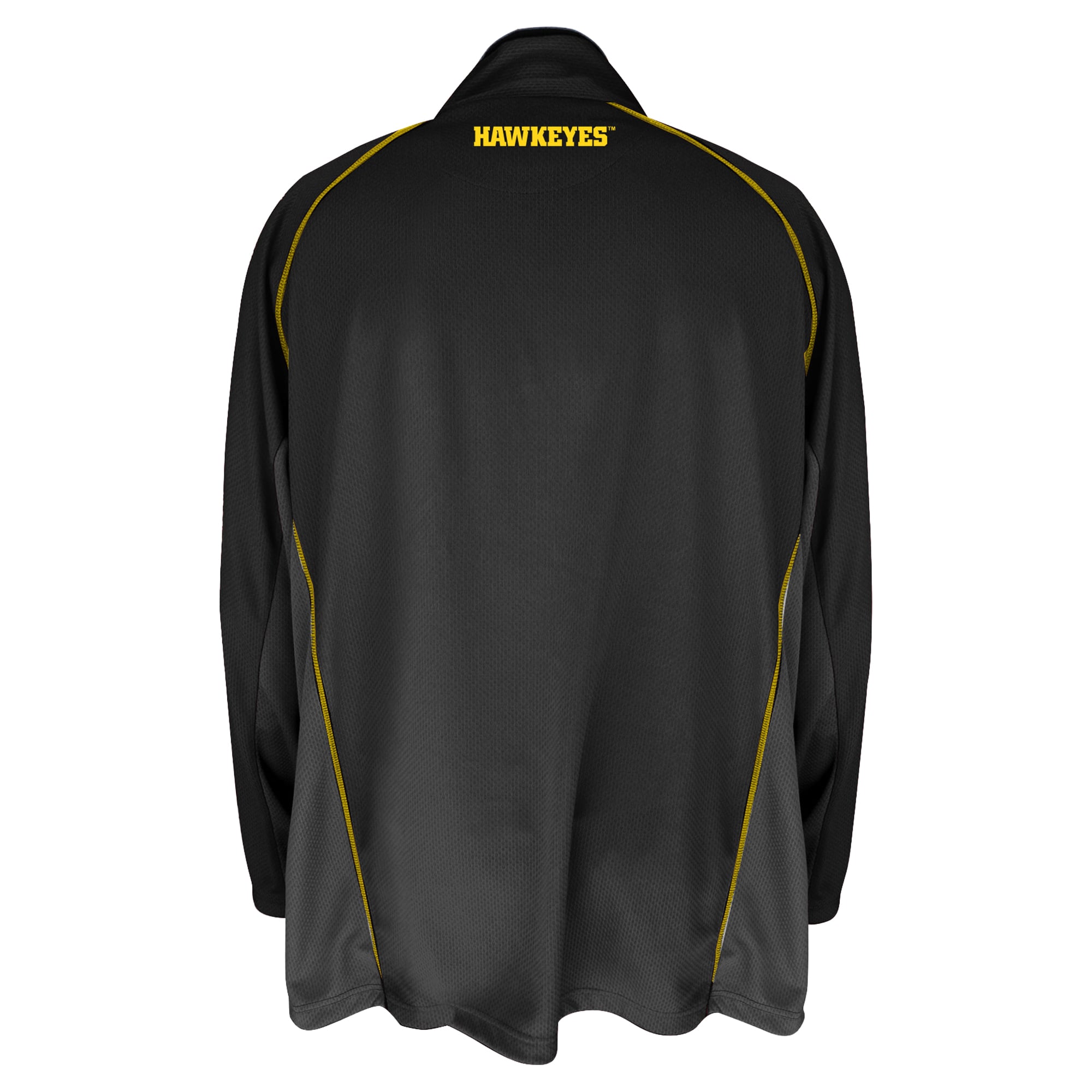 Men's Profile Black Iowa Hawkeyes Big & Tall Quarter-Zip Raglan Jacket