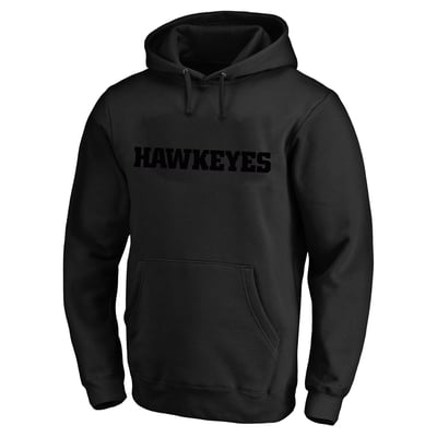 Iowa Hawkeyes Profile Tonal Hoodie - Black
