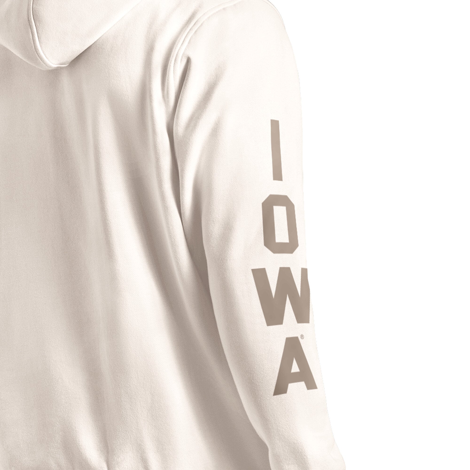 Sweat à capuche Starter Cream pour homme, inspiré des vestiaires Iowa Hawkeyes.