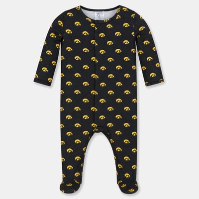 Iowa Hawkeyes ZooZatz Newborn & Infant Magnetic Closure Sleeper - Black