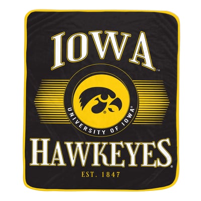Iowa Hawkeyes Pegasus Spotlight Arch 60" x 70" Ultra Soft Throw Blanket