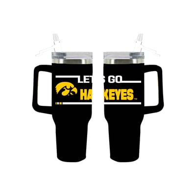 Iowa Hawkeyes The Memory Company 40oz. Stainless Steel Team Color Tumbler with Flip Straw