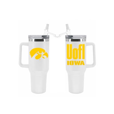 Iowa Hawkeyes The Memory Company 40oz. Stainless Steel Tumbler with Flip Straw