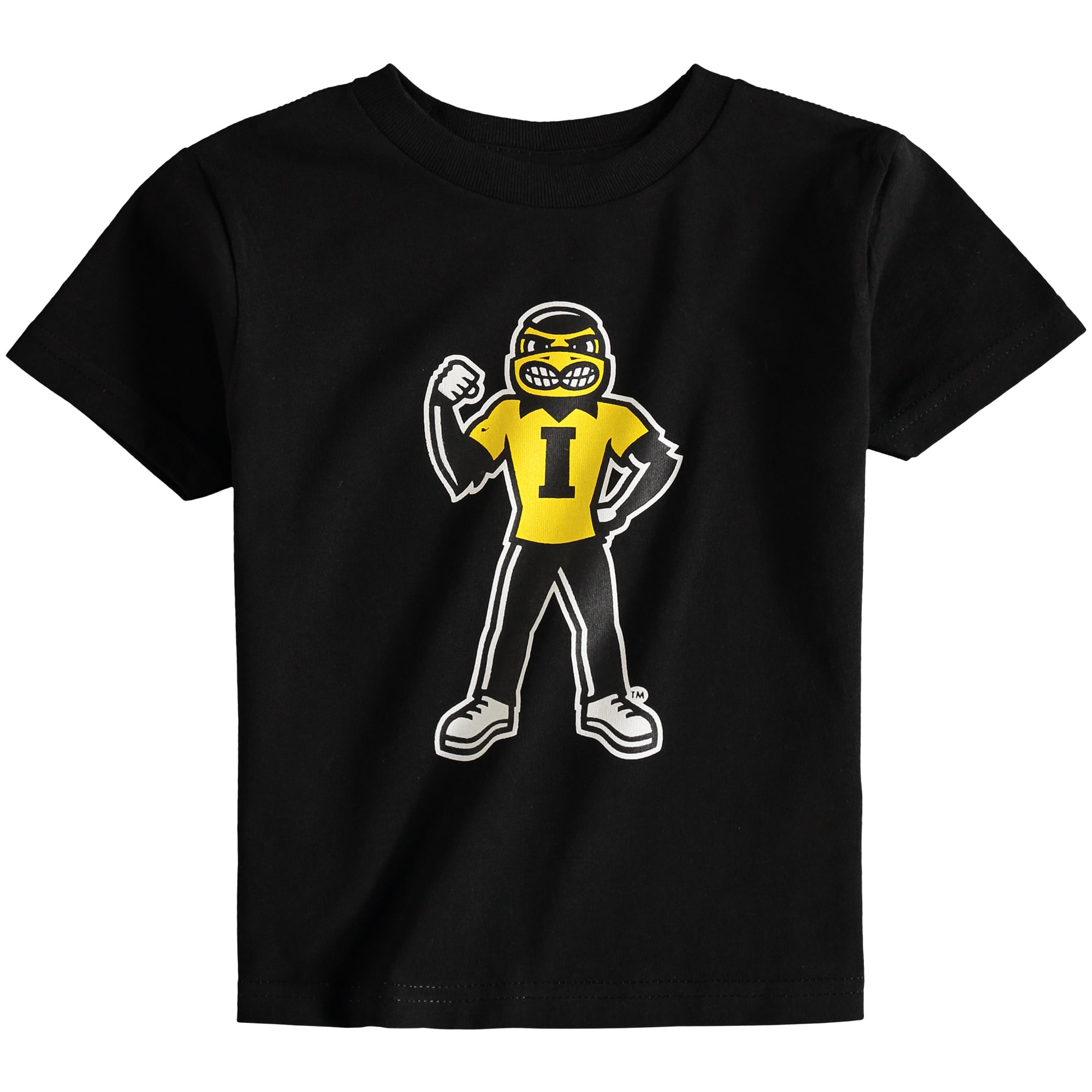 T-shirt noir Iowa Hawkeyes Big Logo pour tout-petit