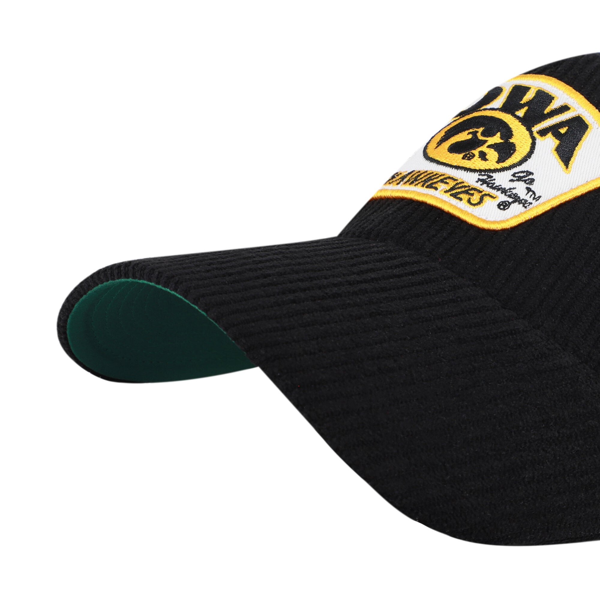 Casquette unisexe ajustable '47 Black Iowa Hawkeyes Accordia en velours côtelé MVP