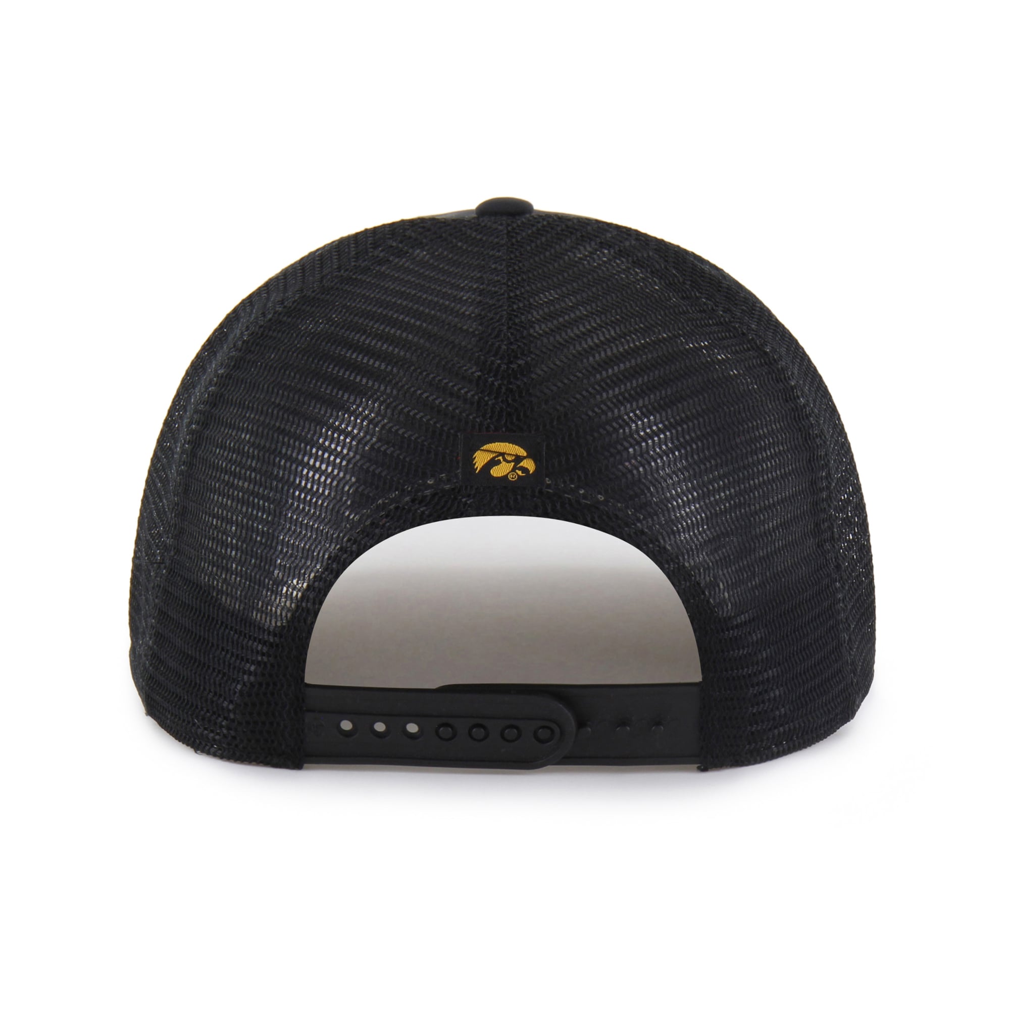 Unisex '47 Black Iowa Hawkeyes brrr° Condor Mesh Hitch Adjustable Hat
