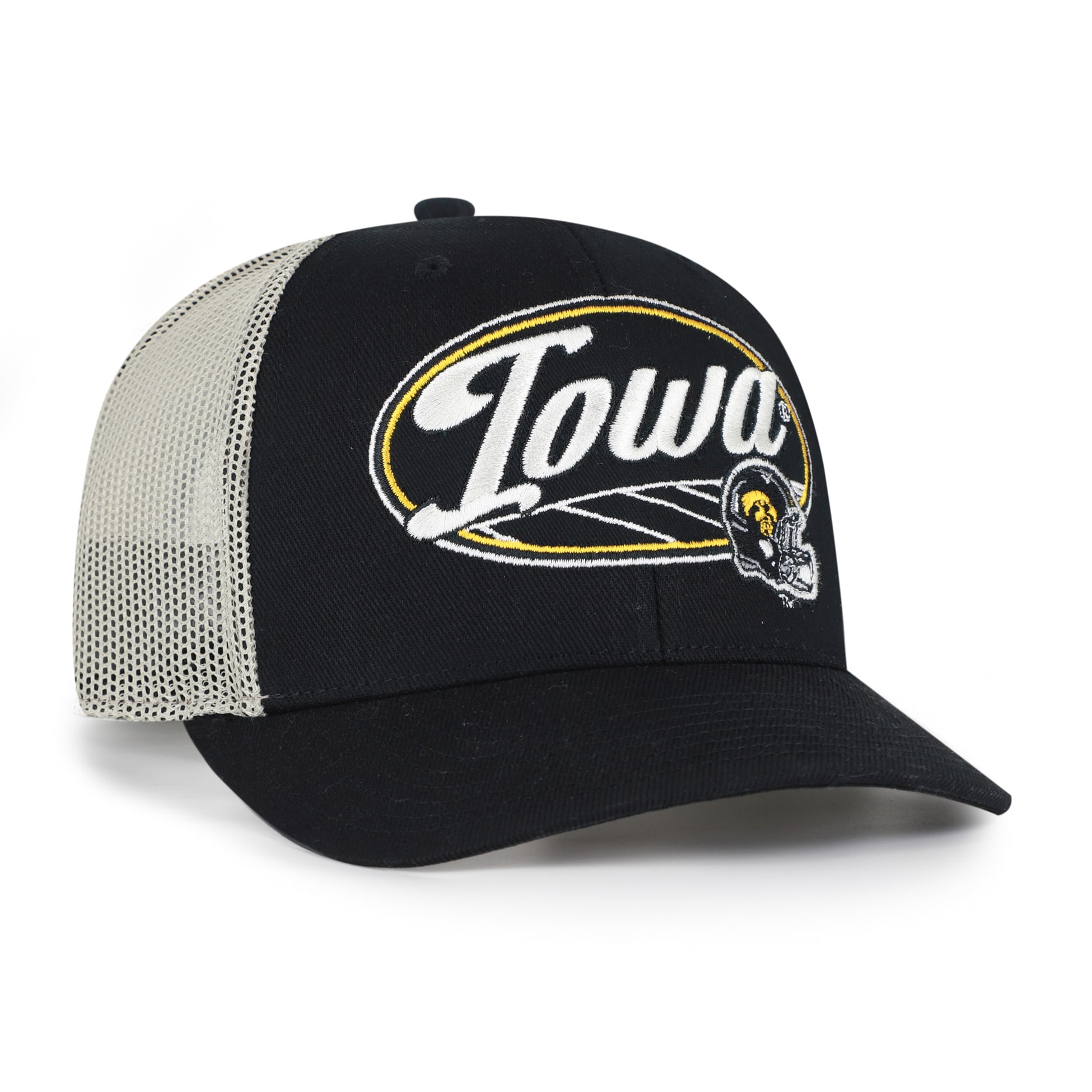Unisex '47 Black Iowa Hawkeyes Enfield Adjustable Trucker Hat