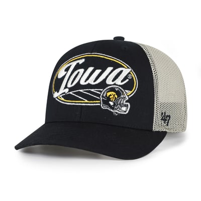 Iowa Hawkeyes '47 Unisex Enfield Adjustable Trucker Hat - Black