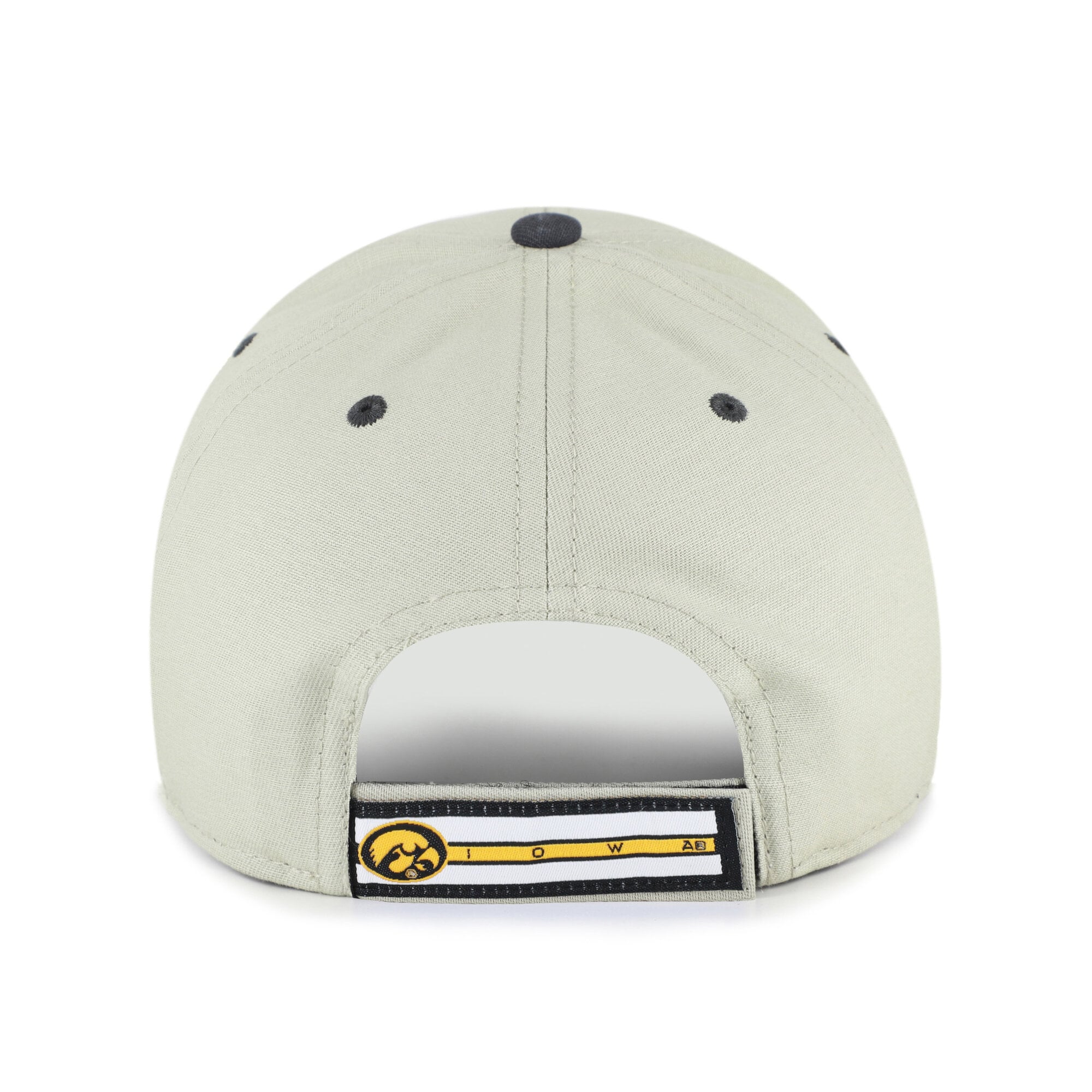 Casquette unisexe ajustable Iowa Hawkeyes '47 grise/noire avec inscription demi-bloc MVP