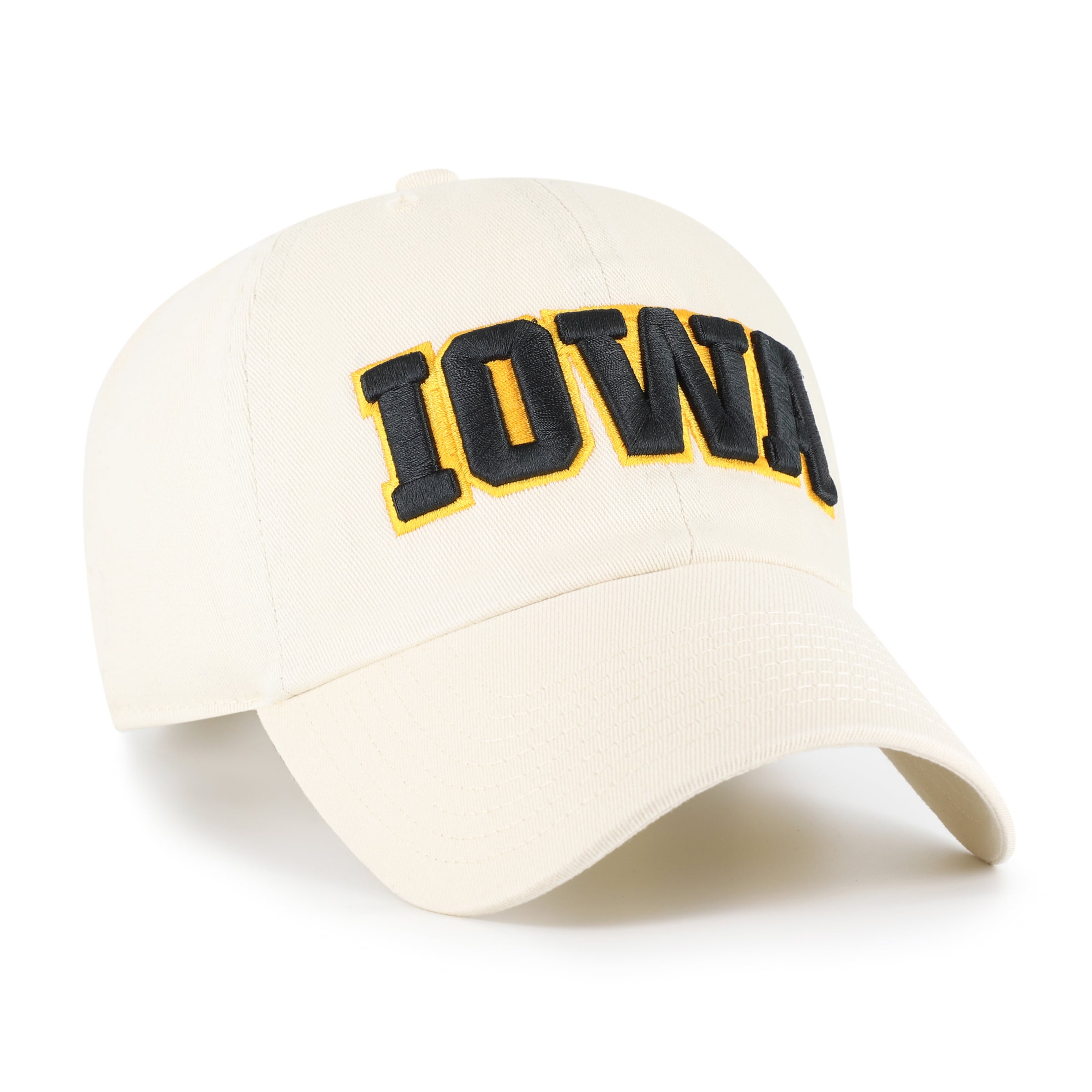 Unisex '47  Iowa Hawkeyes White Clean Up Adjustable Hat
