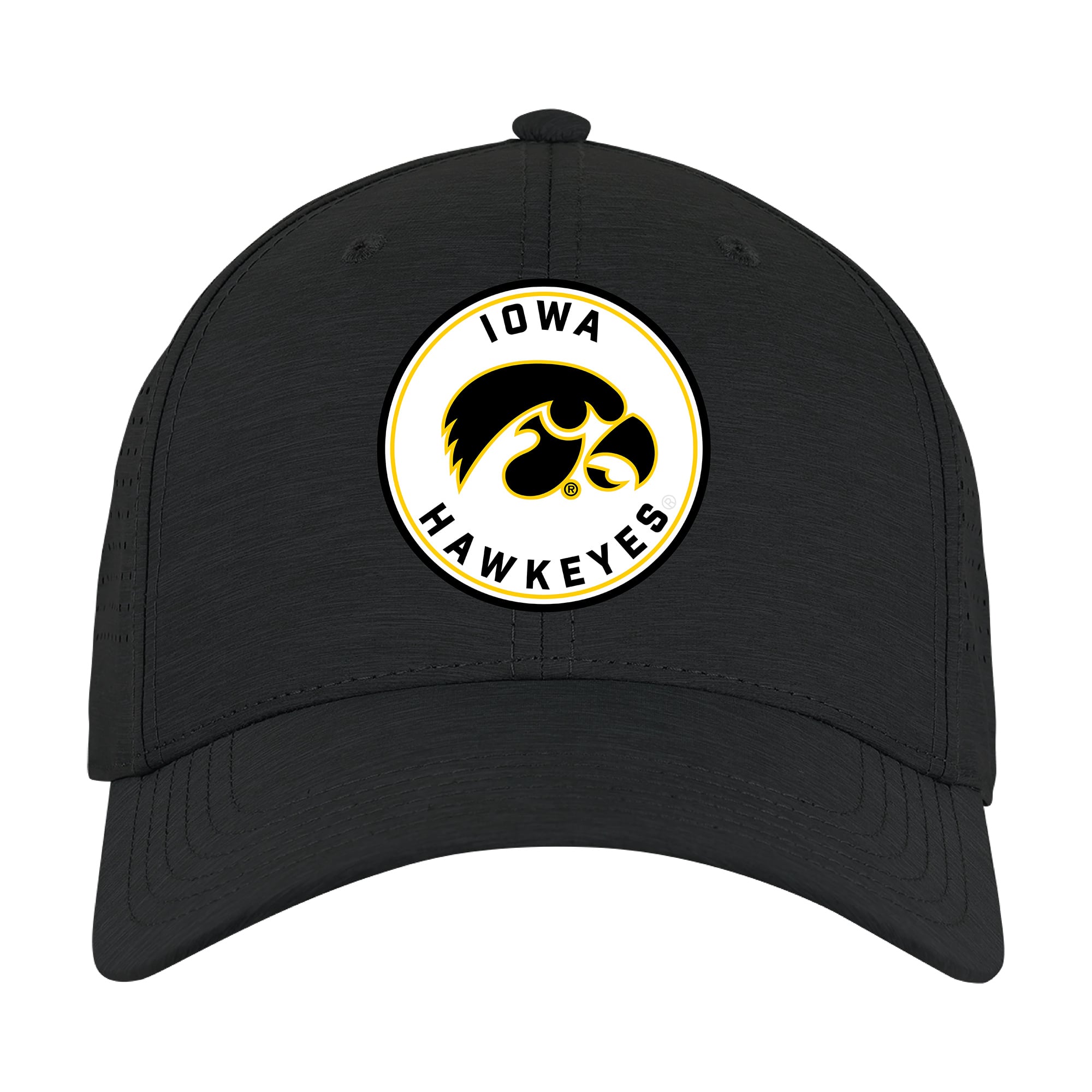Casquette unisexe Ahead Black Iowa Hawkeyes Brezo ajustable