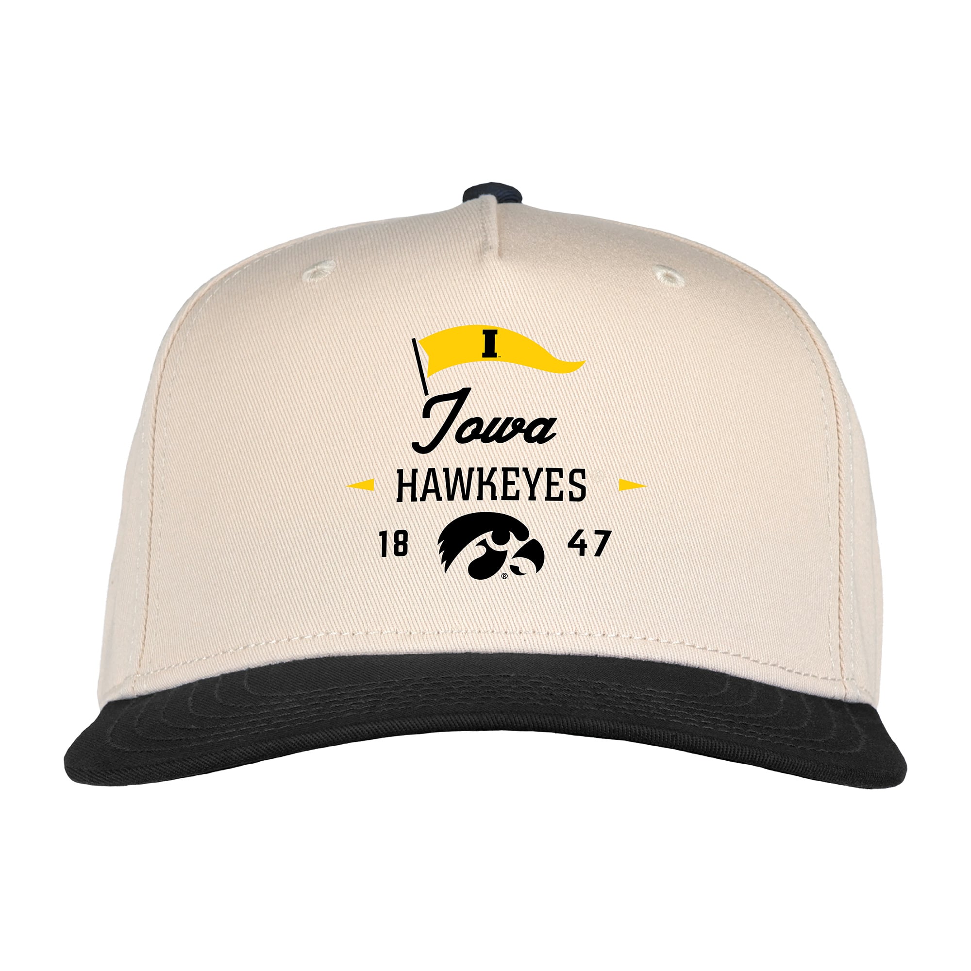 Casquette unisexe Ahead Cream Iowa Hawkeyes de 1995, ajustable