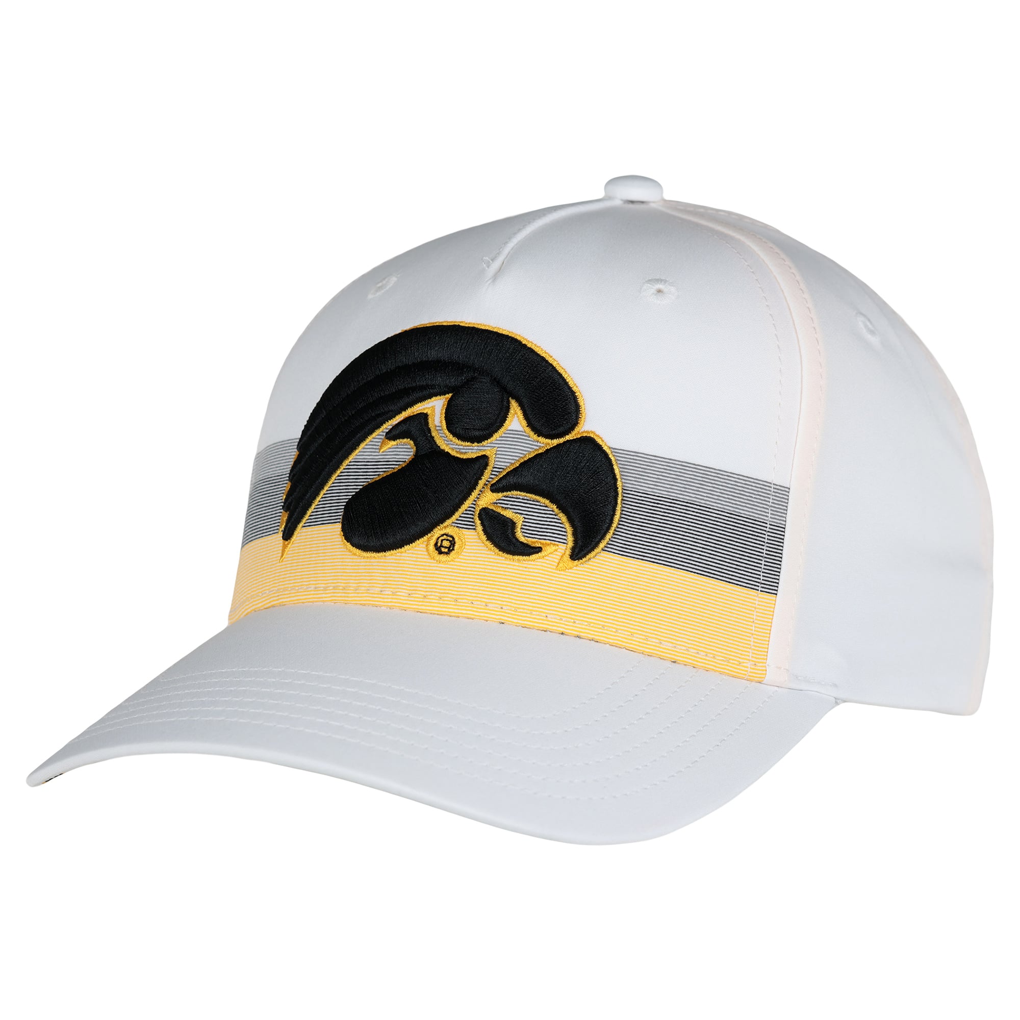 Unisex Ahead White Iowa Hawkeyes The Sideline Adjustable Hat