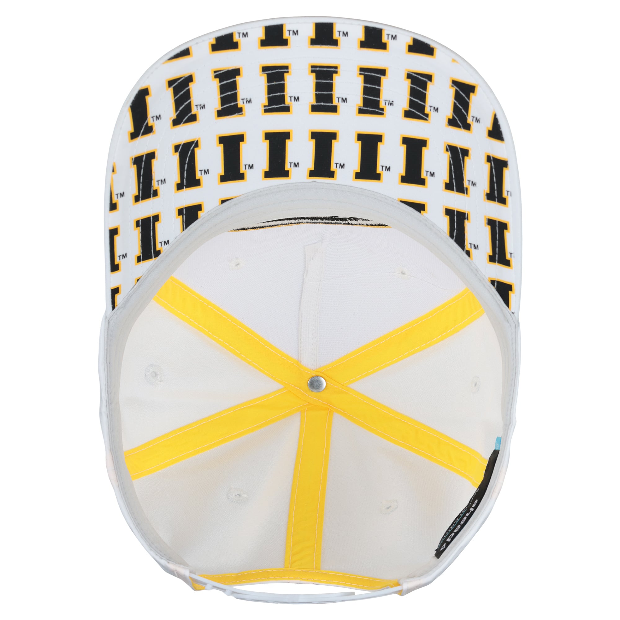 Unisex Ahead White Iowa Hawkeyes The Sideline Adjustable Hat