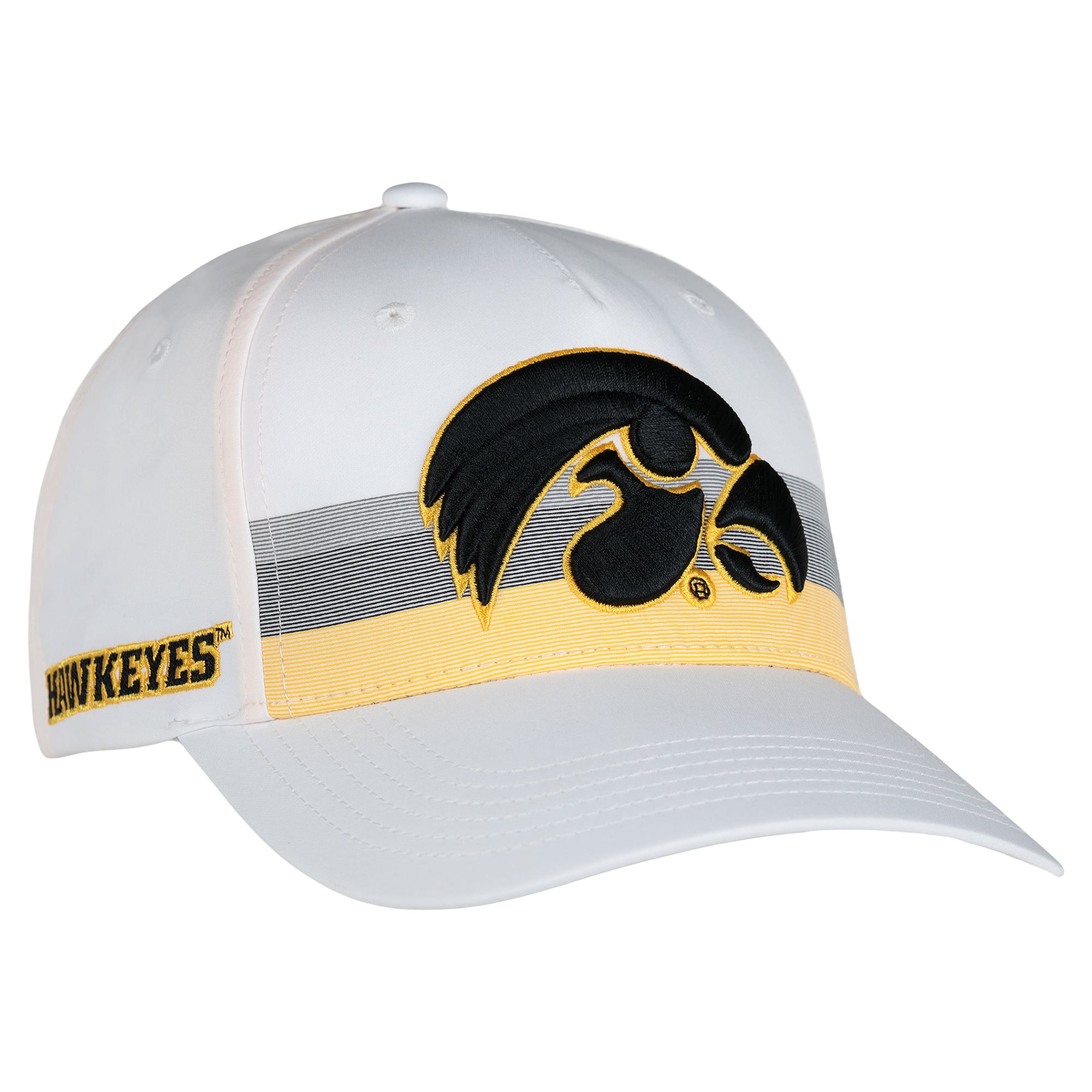 Unisex Ahead White Iowa Hawkeyes The Sideline Adjustable Hat