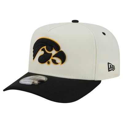 Iowa Hawkeyes New Era Unisex A-Frame 9FIFTY Snapback Hat - White/Black