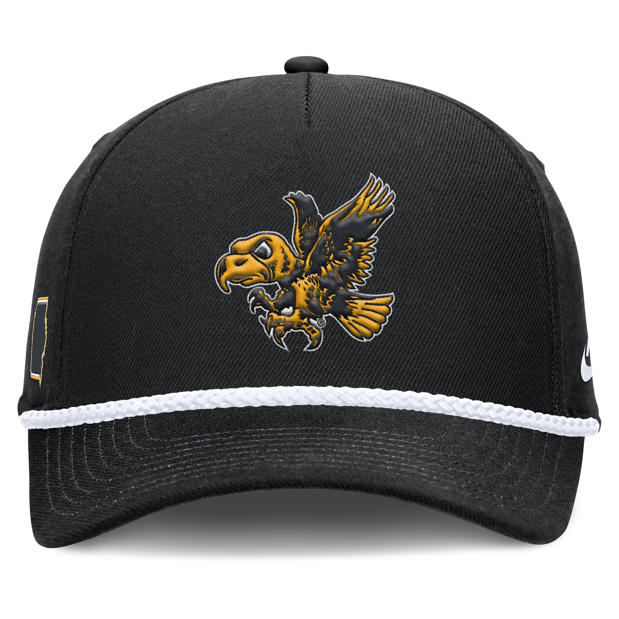 Unisex Nike Black Iowa Hawkeyes 2026 Basketball Refresh 5-Panel Rope Rise Hat