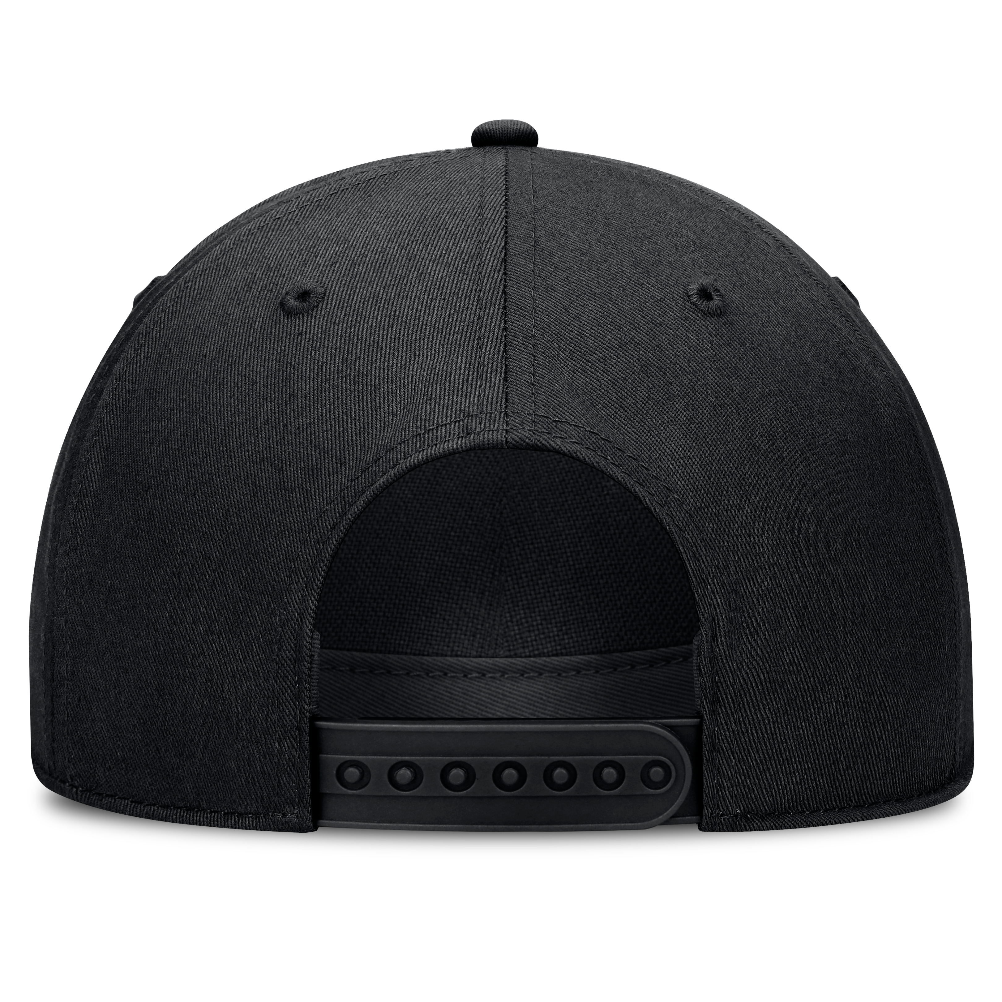 Casquette unisexe Nike Iowa Hawkeyes Campus Prep noire à taille haute et 5 panneaux ajustables