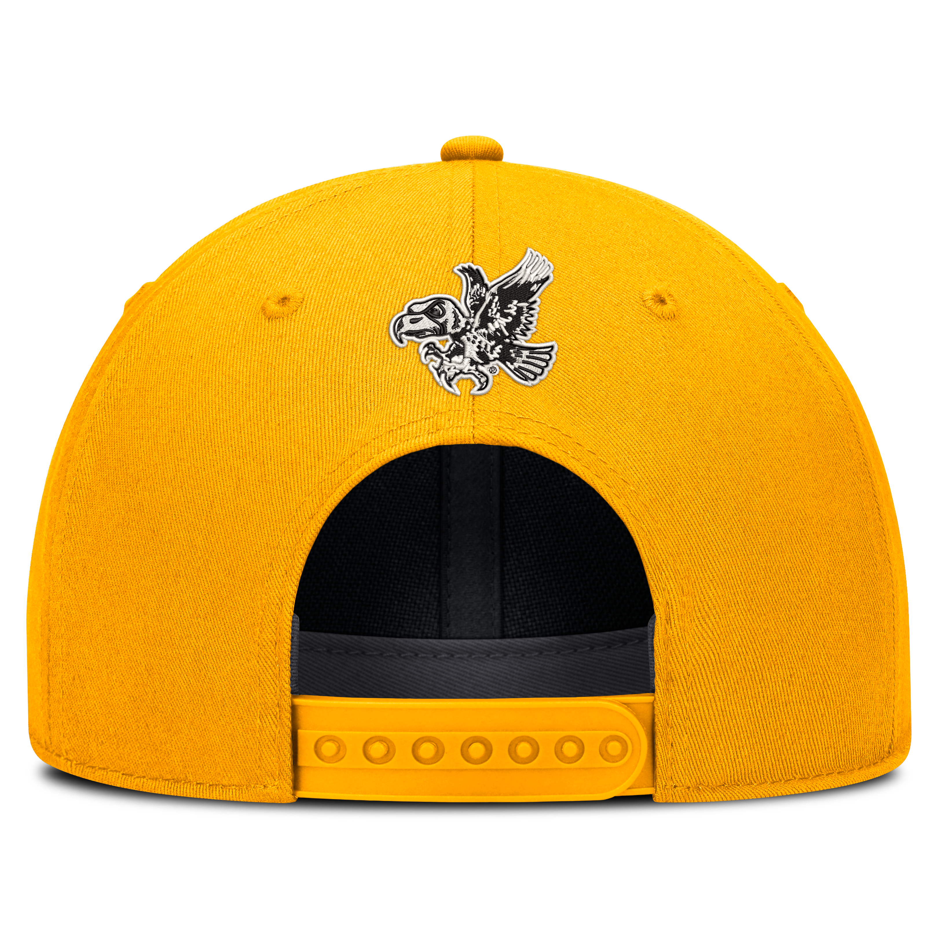 Casquette unisexe Nike Gold Iowa Hawkeyes Legacy Letter & Location Rise ajustable
