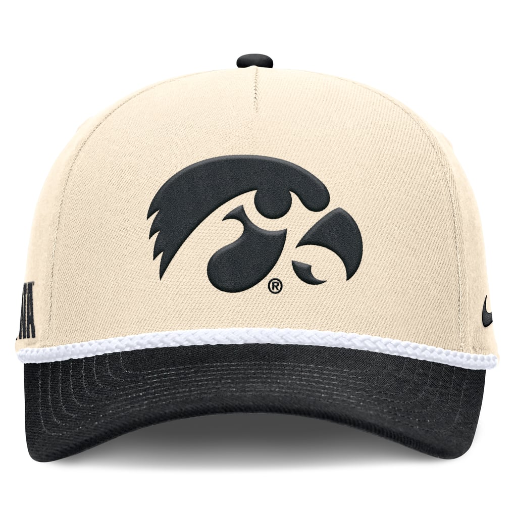 Unisex Nike Natural Iowa Hawkeyes 2026 Primetime Natural 5-Panel Rope 2 ...