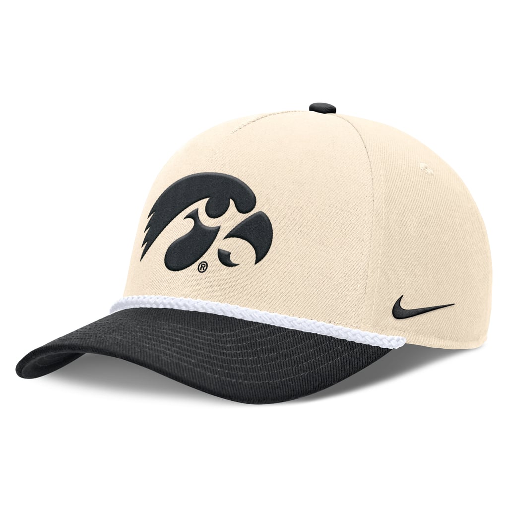 Unisex Nike Natural Iowa Hawkeyes 2026 Primetime Natural 5-Panel Rope 2 ...