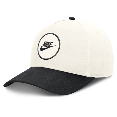 Iowa Hawkeyes Nike Unisex Rise Side Logo A-Frame Dri-FIT Adjustable Hat - White/Black