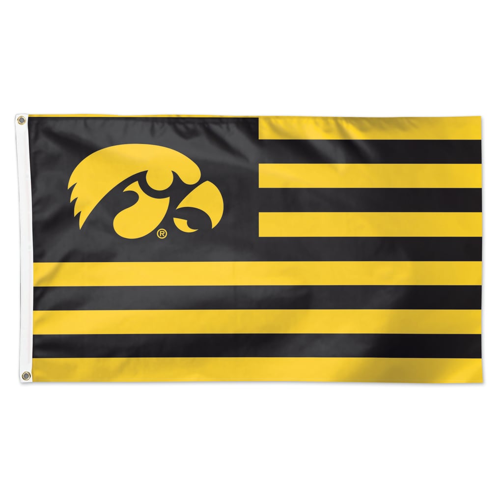 Iowa Hawkeyes WinCraft 3' x 5' Single-Sided Deluxe Patriotic Stars & Stripes Flag