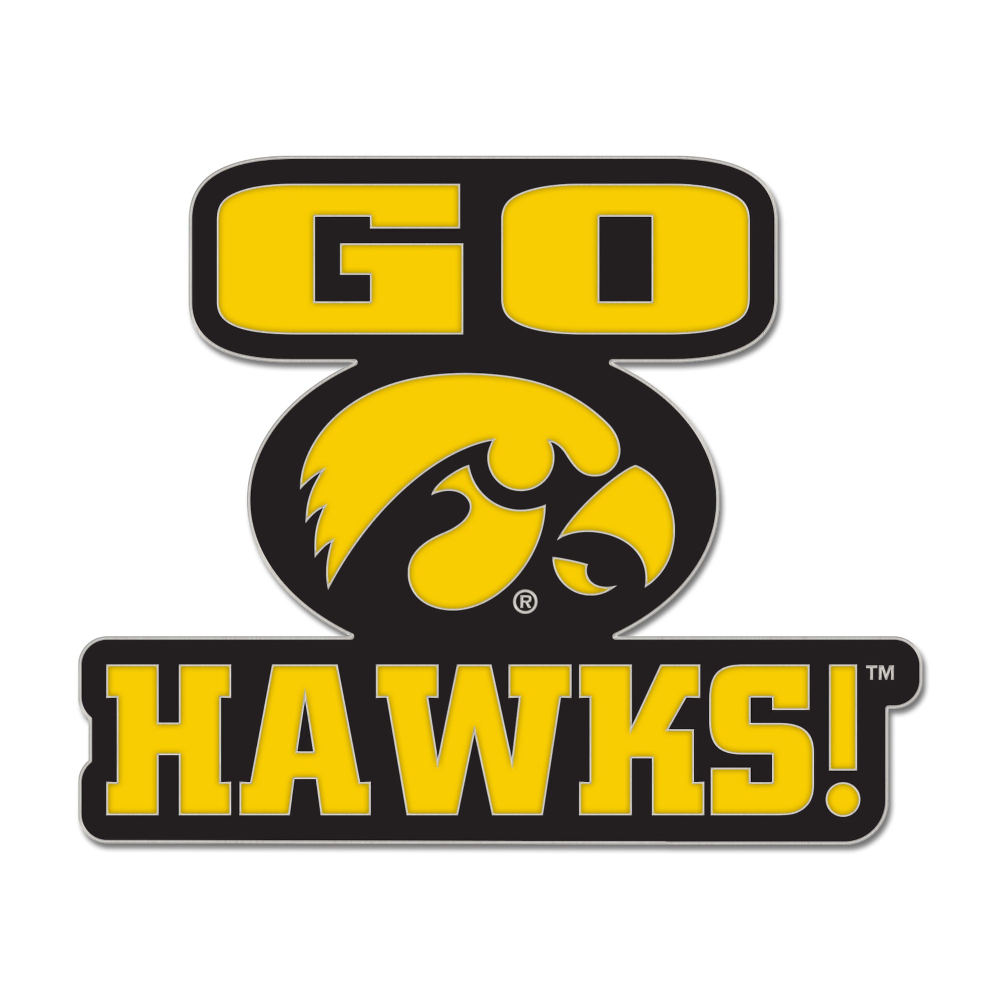 WinCraft Iowa Hawkeyes Slogan Collector Pin