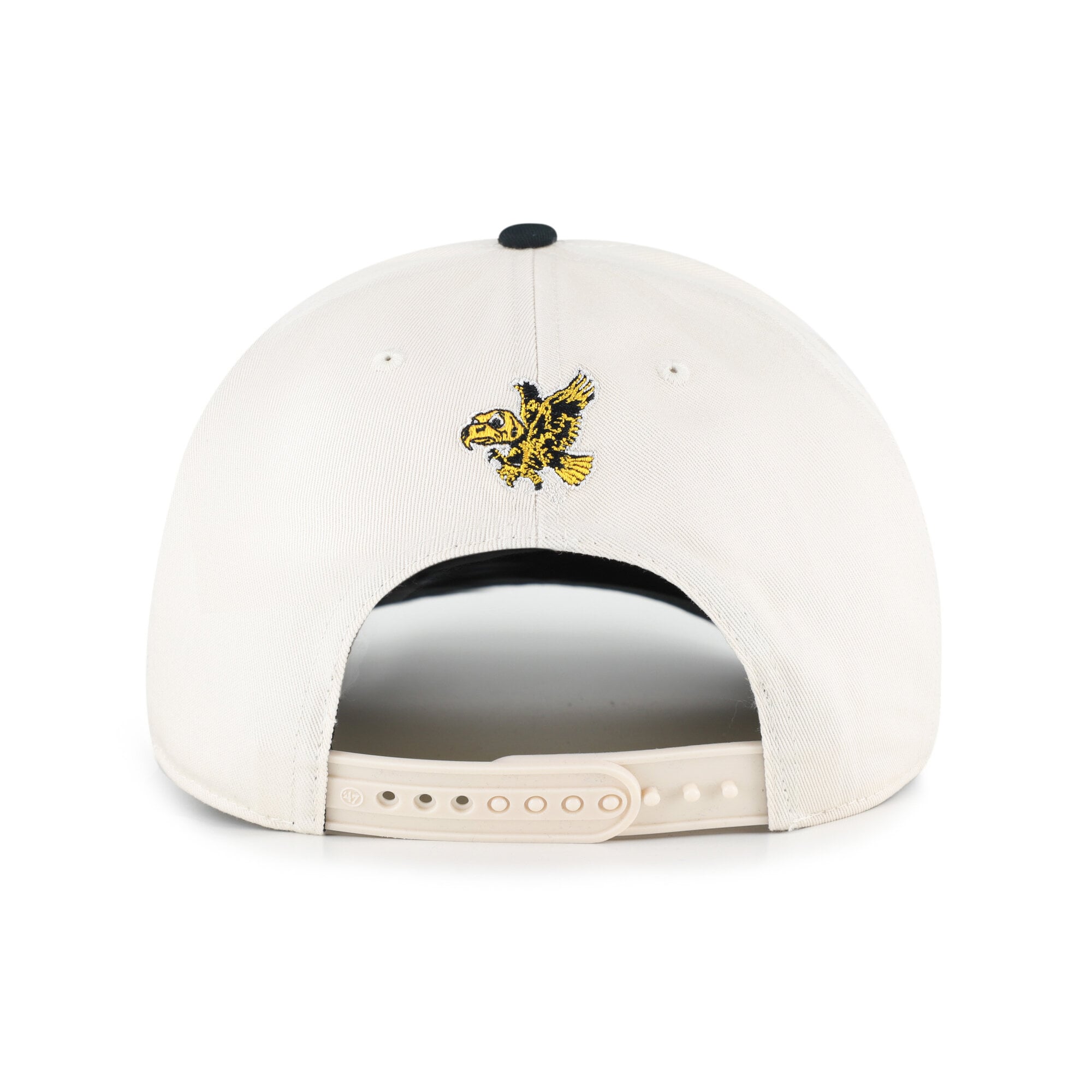Women's '47 Cream/Black Iowa Hawkeyes Rope Script Hitch Adjustable Hat