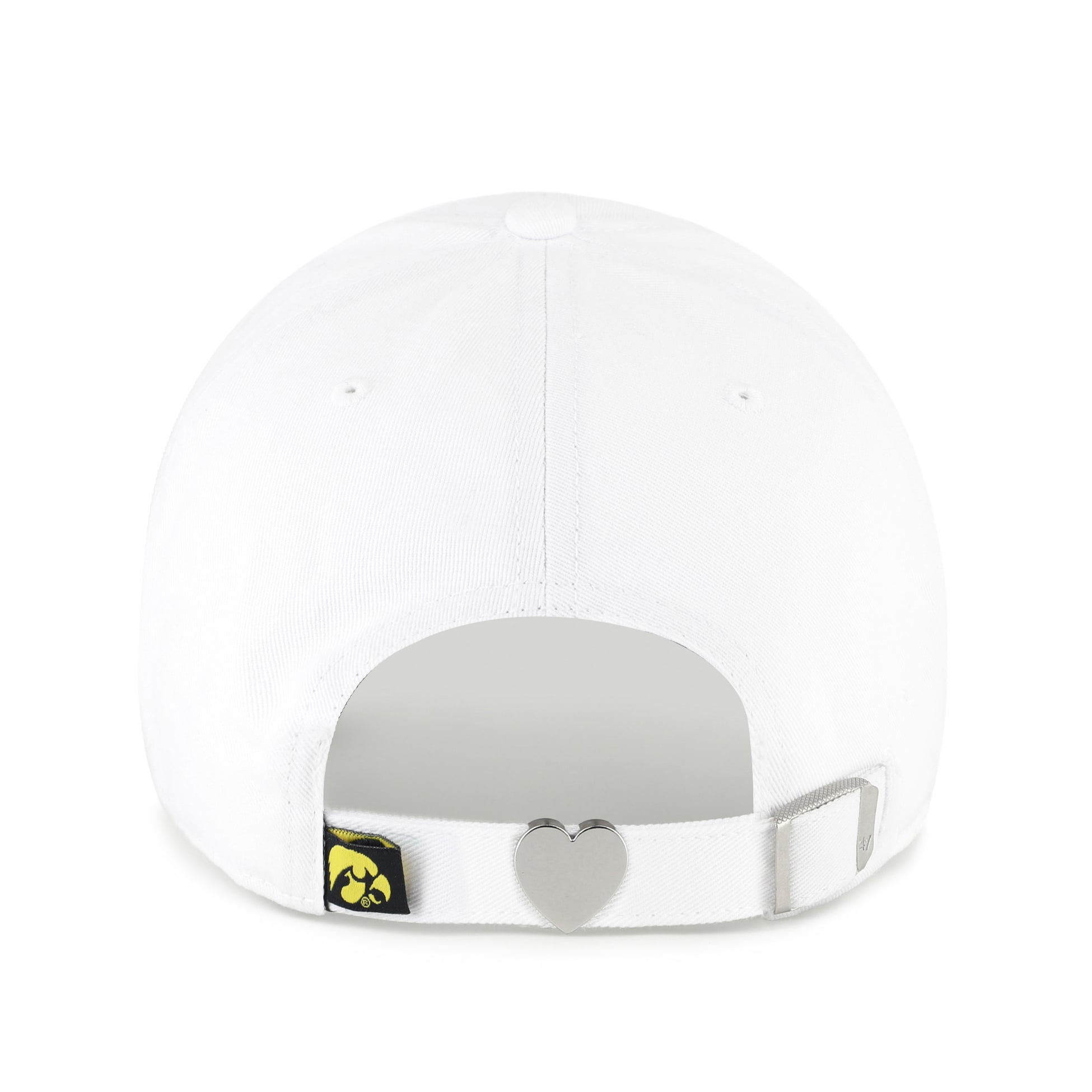 Casquette ajustable pour femme « 47 White Iowa Hawkeyes Trendy Script Clean Up »