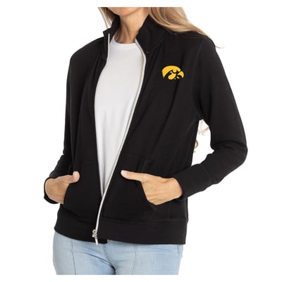 Iowa Hawkeyes Women's Fallon Full-Zip Jacket - Black