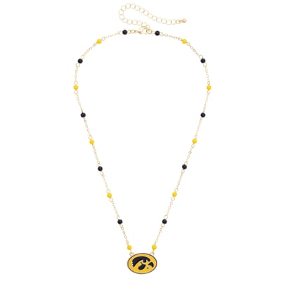 Iowa Hawkeyes CANVAS Style Women's Logo Layering Necklace