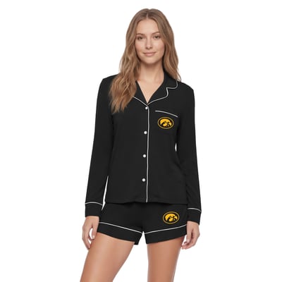 Iowa Hawkeyes Concepts Sport Women's Medley Sleep Set - Black