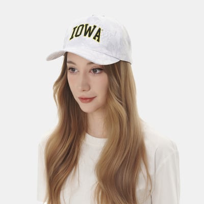 Iowa Hawkeyes ZooZatz Women's Snow Camo A-Frame Adjustable Hat - Camo